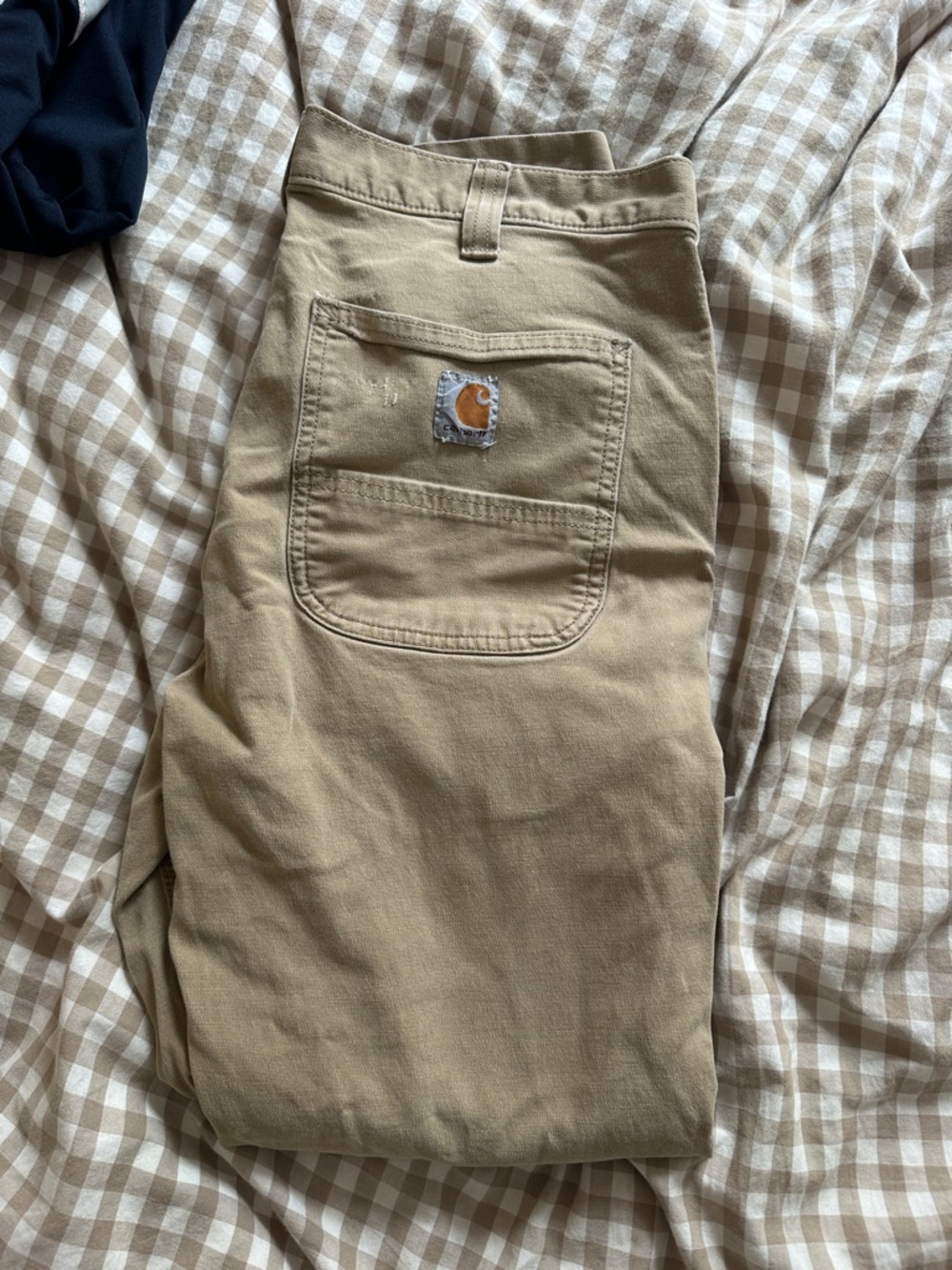 Carhartt Straight Fit Work Pants in Tan